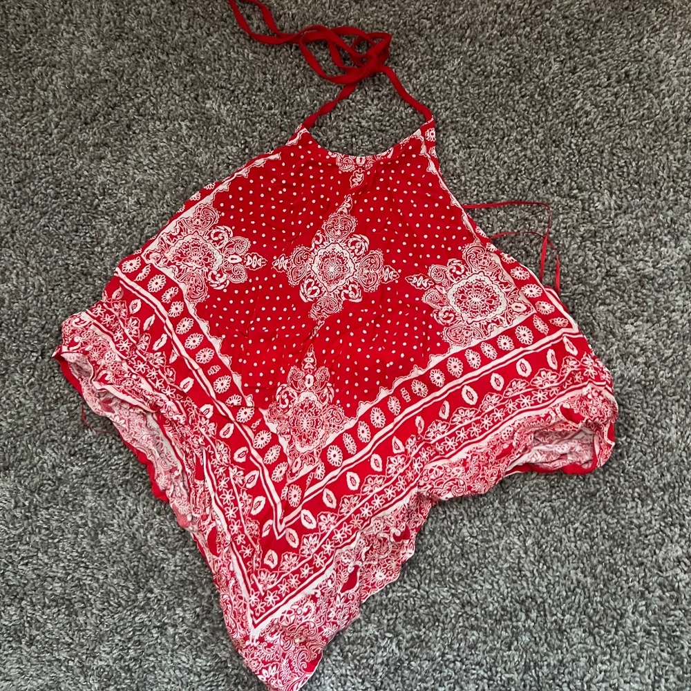 Twine and String Boutique Bandanna Halter Top